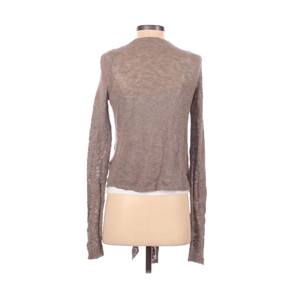 Hollister Lightweight Tan Open-Front Cardigan | Size XS - Picture 3 of 10